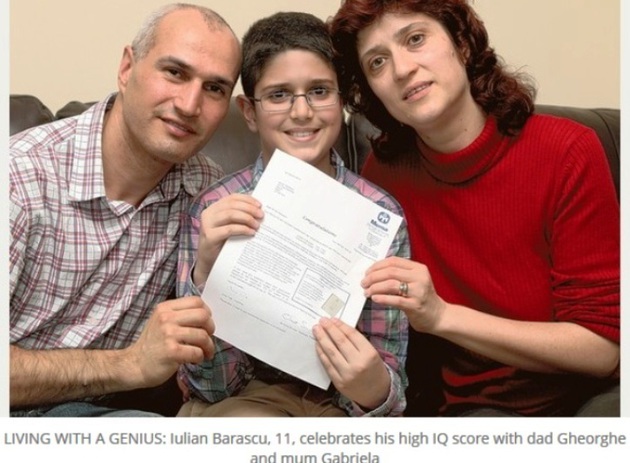 Un elev român de 11 ani a fost recunoscut drept una dintre cele mai inteligente persoane din Marea Britanie